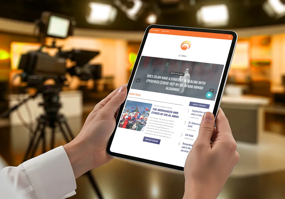 Huda TV portfolio artwork